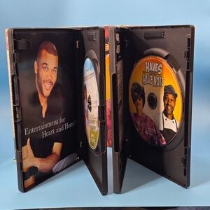 Amazon DVD Collection with Black and Orange Covers